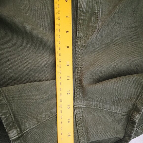 NWT Universal Thread Ladies Size 14W High Rise Midi A-line Green Jean Shorts - Picture 14 of 15